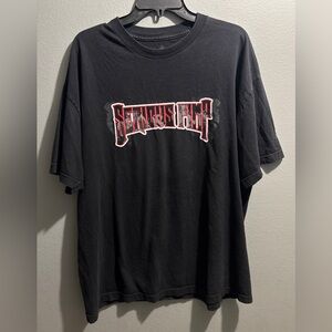 Black Graphic Tee for Men